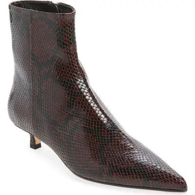 aeyde Sofie Pointed Toe Bootie in Port at Nordstrom, Size 41 | Nordstrom