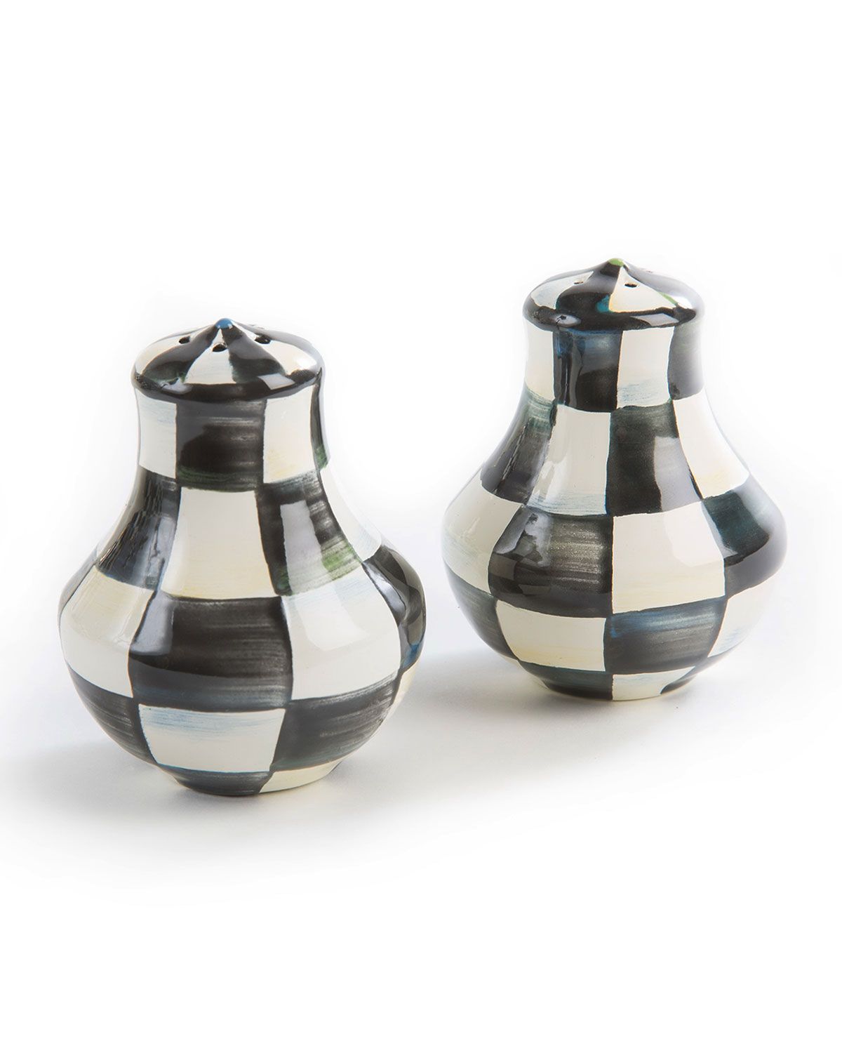 Courtly Check Enamel Salt & Pepper Shakers | Neiman Marcus