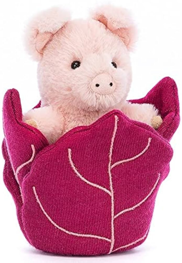 Jellycat Poppin Pig in Red Cabbage Collectable Plush Decoration | Amazon (US)