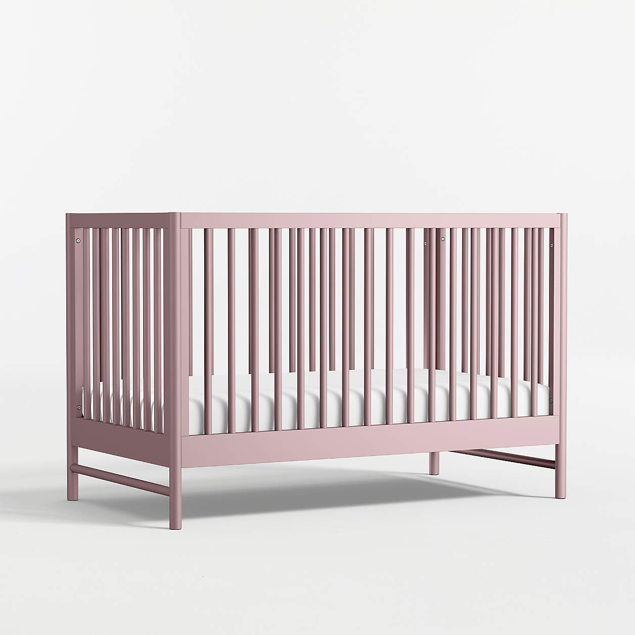 Classic Lilac Rose Wood Convertible Baby Crib + Reviews | Crate & Kids | Crate & Barrel