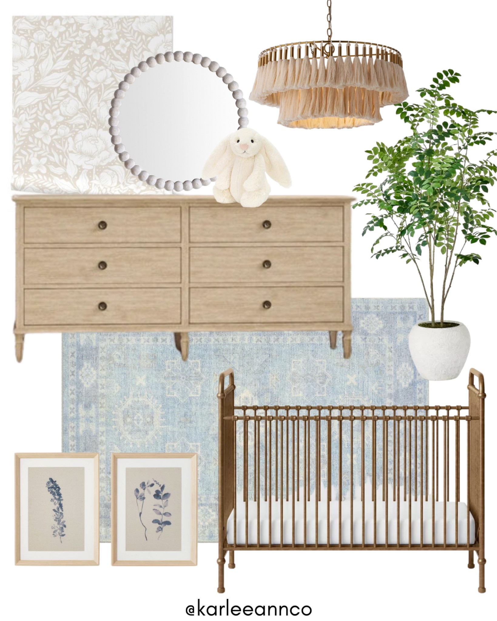 There’s just something about a blue baby girls nursery 😍

Crib, glider, chandelier, faux tree, dresser, round mirror, wall art, accent rug, wallpaper, bunny decor

#LTKkids #LTKbaby #LTKhome