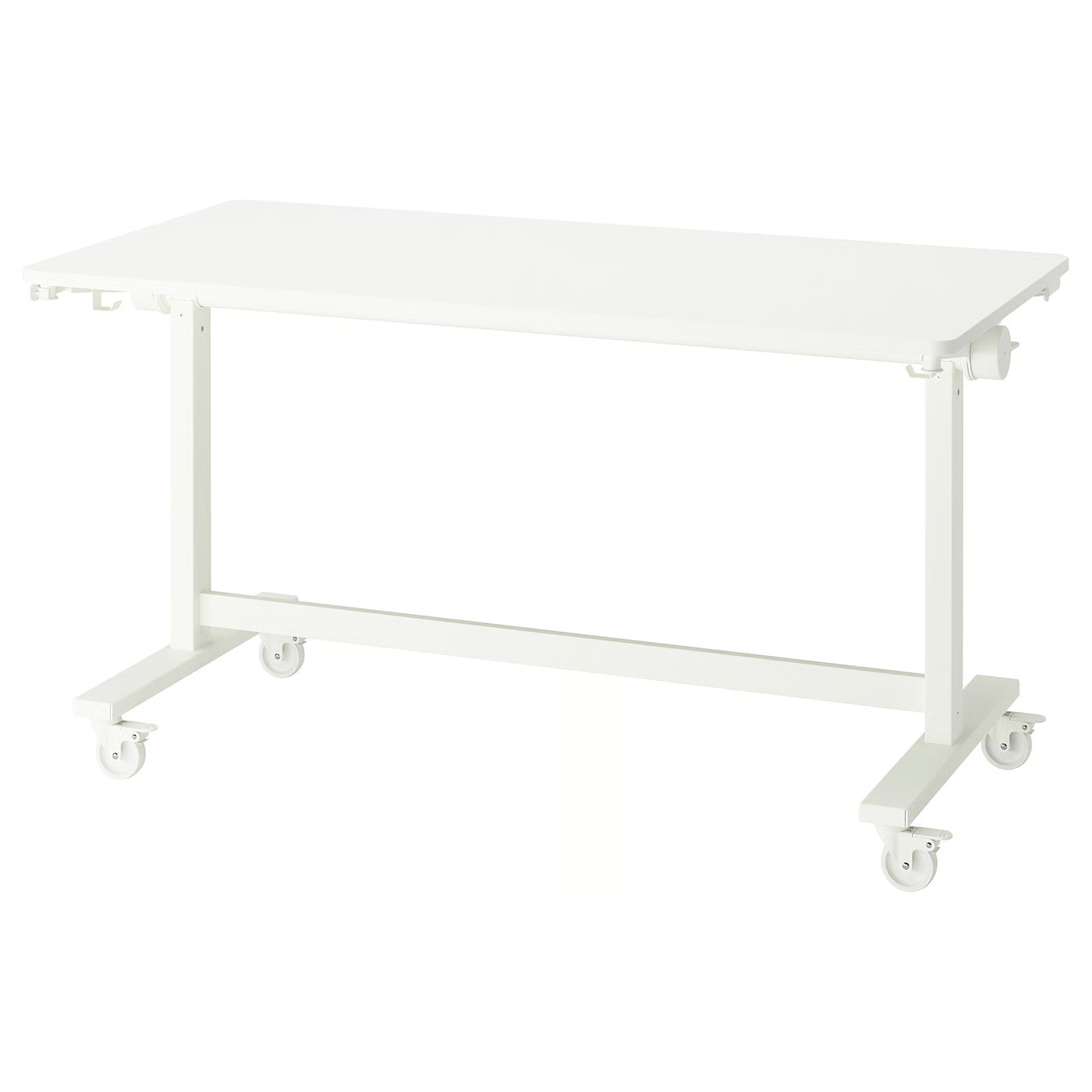 MITTZON foldable table with castors, white, 551/8x271/2"  - IKEA | IKEA US