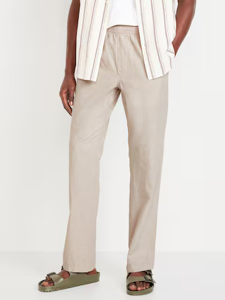 90's Straight Linen-Blend Pants | Old Navy (US)