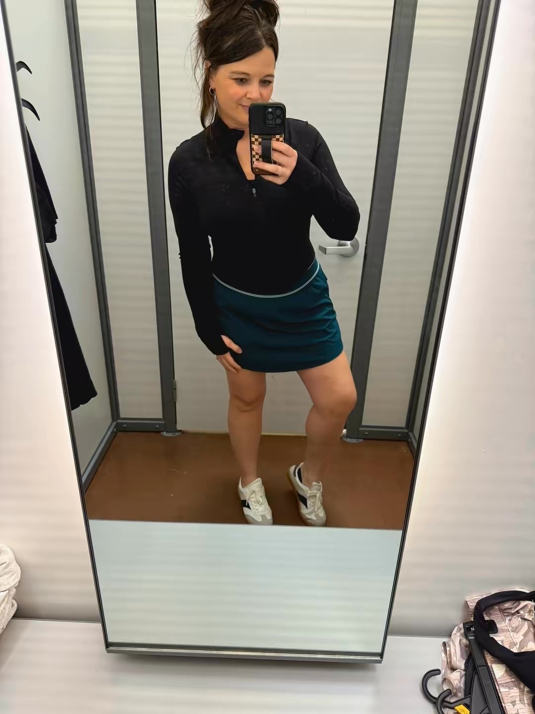 Living for this fit from Walmart! The teal skirt is too fun, obsessed with all 4 colors they have! #walmart #walmarthaul #springfashion #ootd #momlife 

#LTKootd #LTKmomlife #LTKfitnessgoals