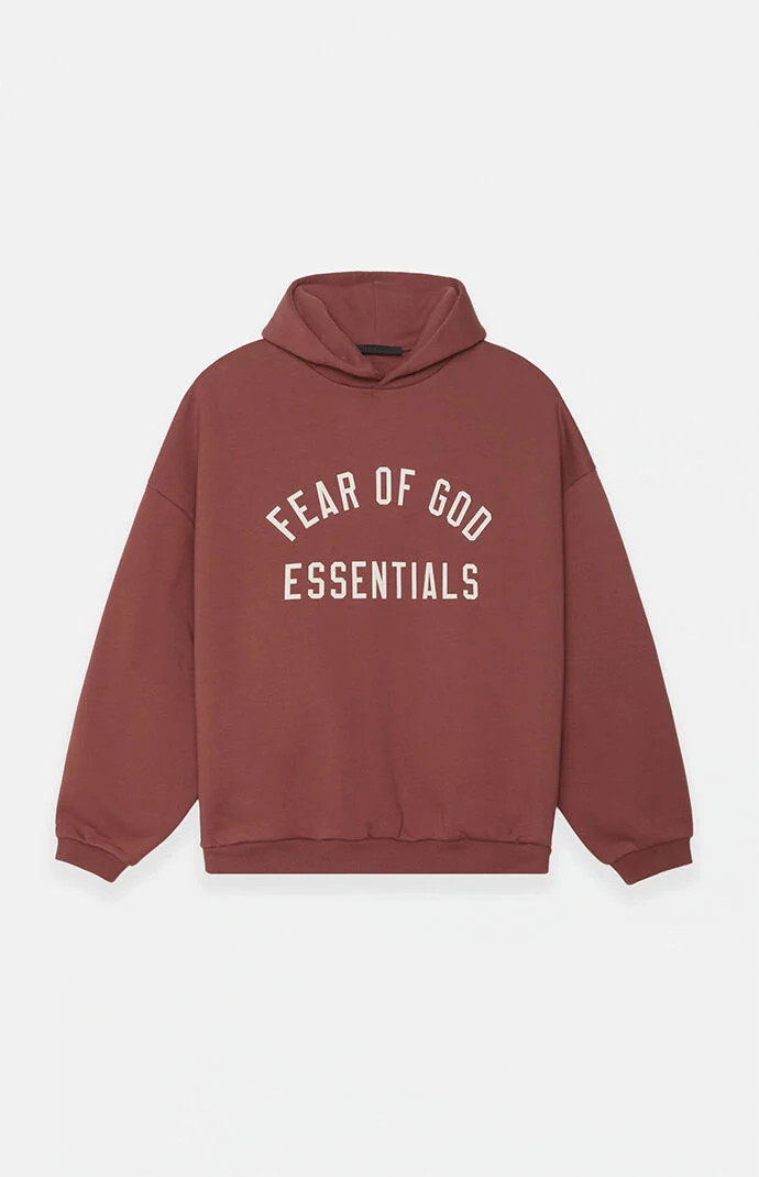 Fear of God Essentials Men's Crimson Fleece Hoodie - Size XXS | PacSun