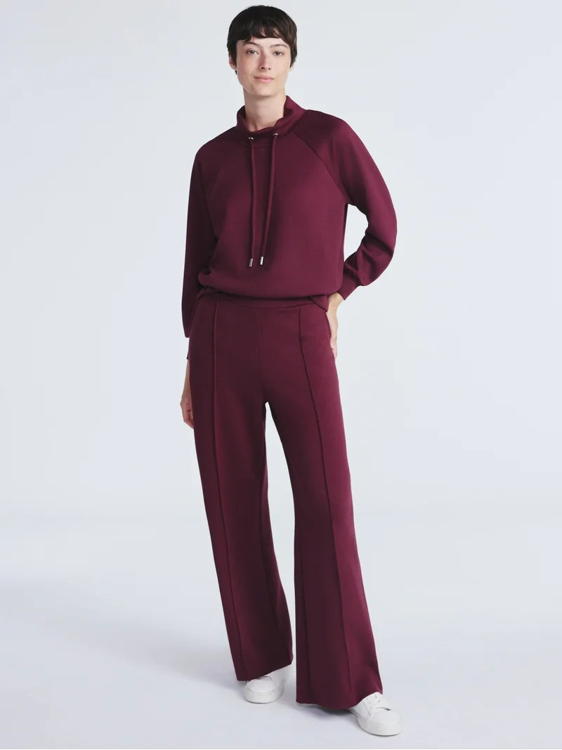 Scoop Women’s and Women’s Plus New Scubaknit Seamed Sweatpants, Regular and Short Lengths, Si... | Walmart (US)