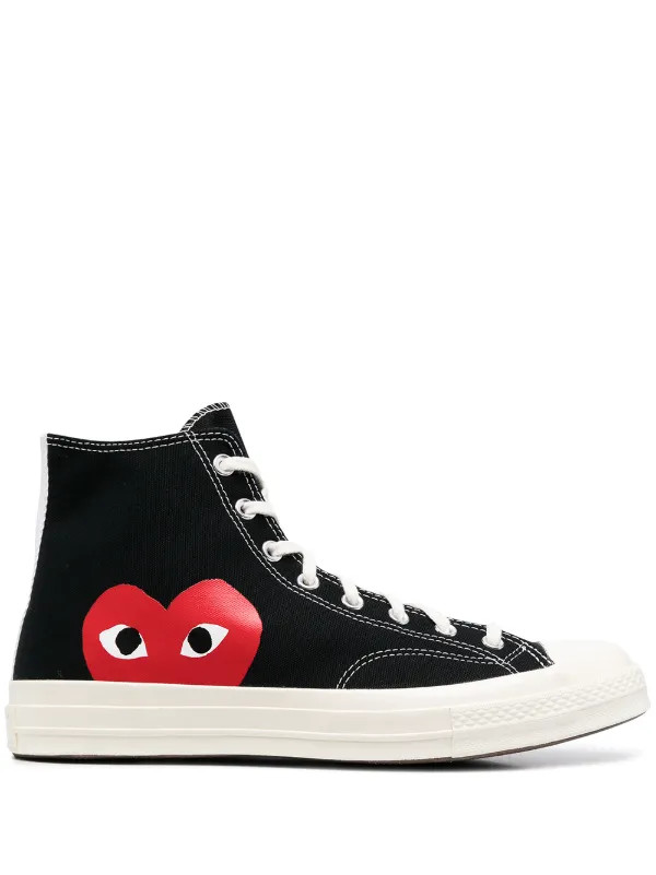 Comme Des Garçons Play x Converse x Converse Baskets Montantes - Farfetch | Farfetch Global