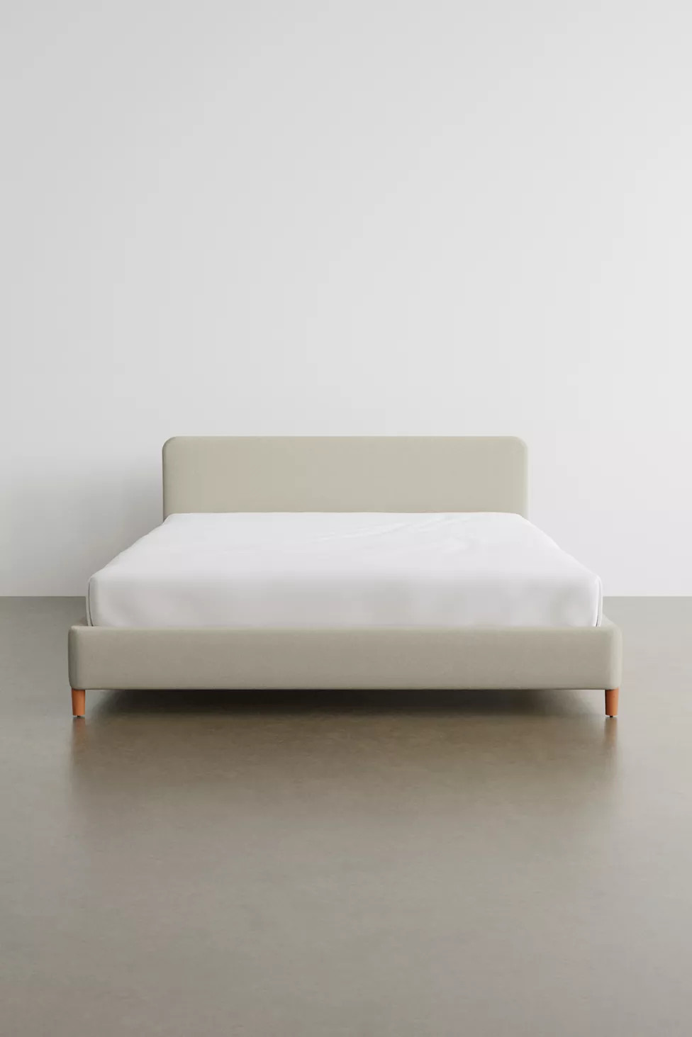 Riley Performance Linen Platform Bed | Urban Outfitters (US and RoW)