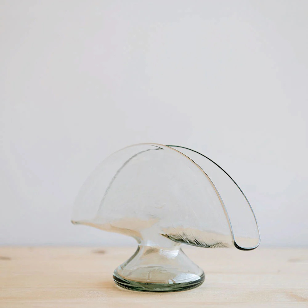 Handblown Napkin/Notecard Holder | Roan Iris