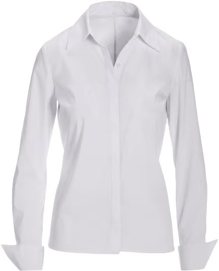 Sophia Button Up Poplin Shirt - Pure White | Boston Proper | Boston Proper