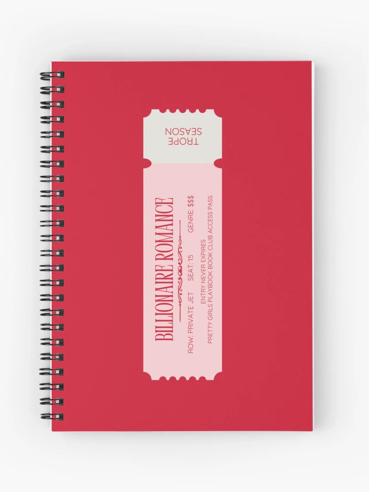 "15: BILLIONAIRE ROMANCE | TROPE SZN" Journal for Sale by MarSujyan | Redbubble (US)