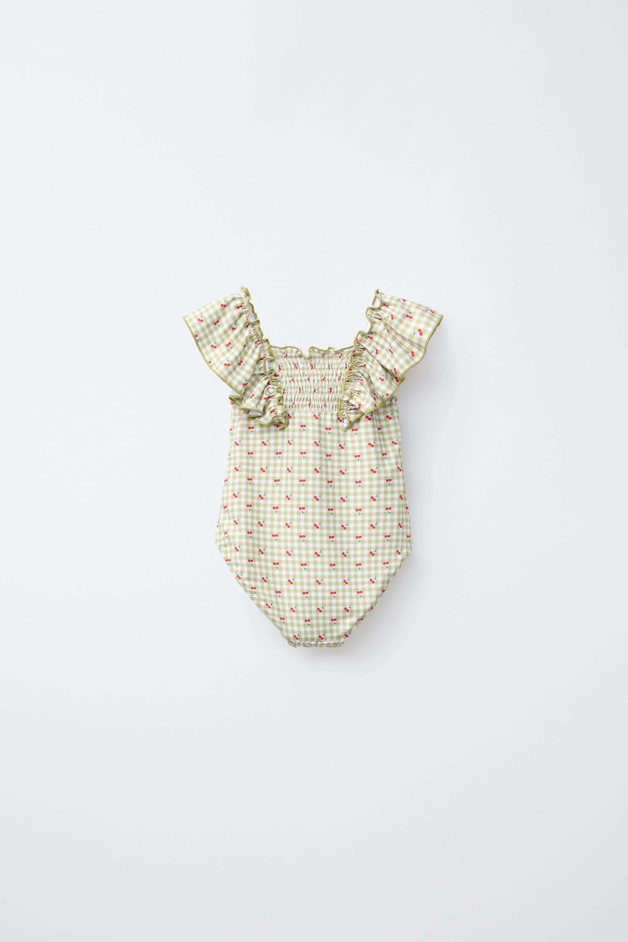 2-6 YEARS/ GINGHAM CHERRY SWIMSUIT | Zara US