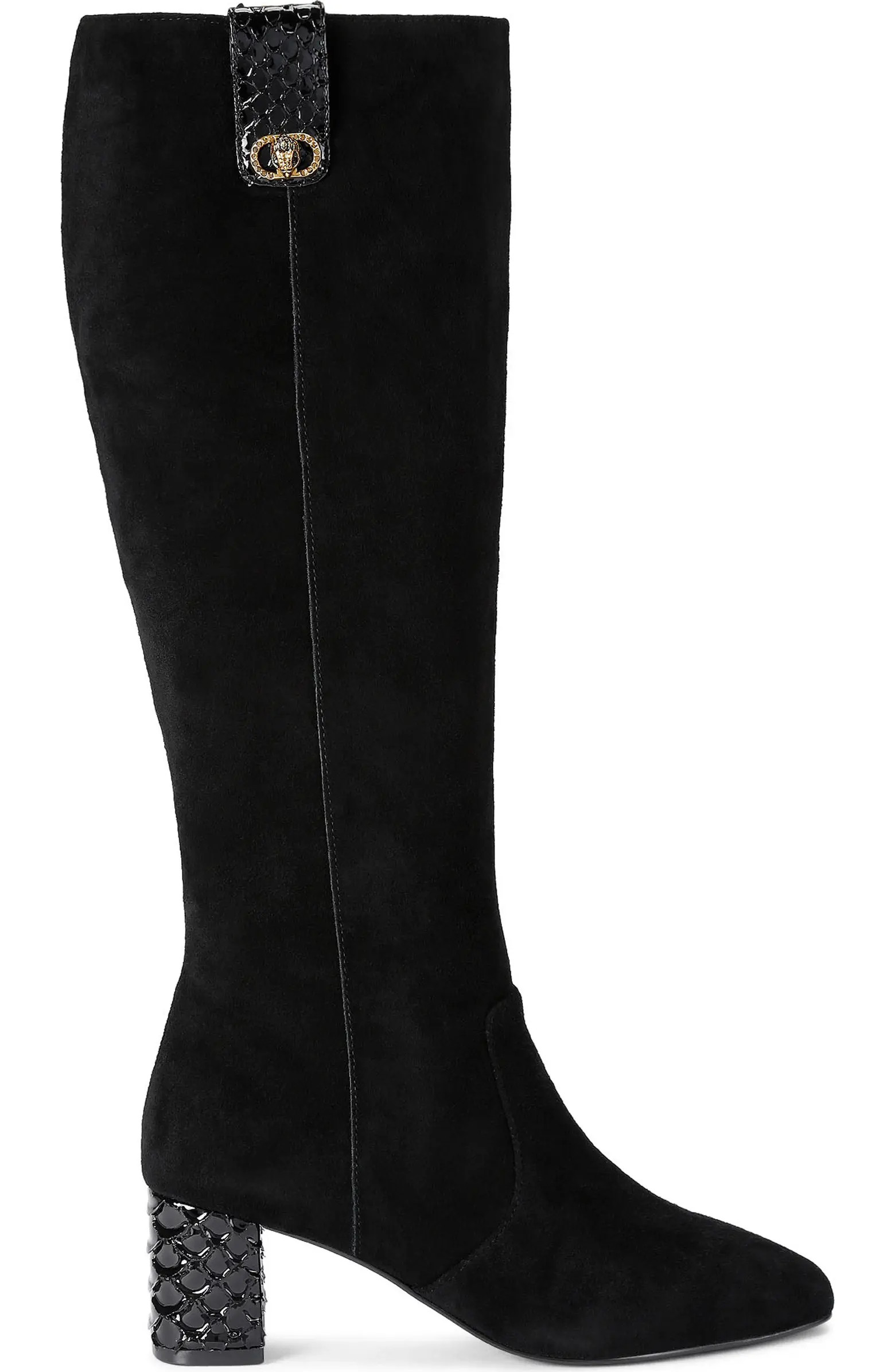 Kurt Geiger London Metallic Block Heel Knee High Boot (Women) | Nordstrom | Nordstrom