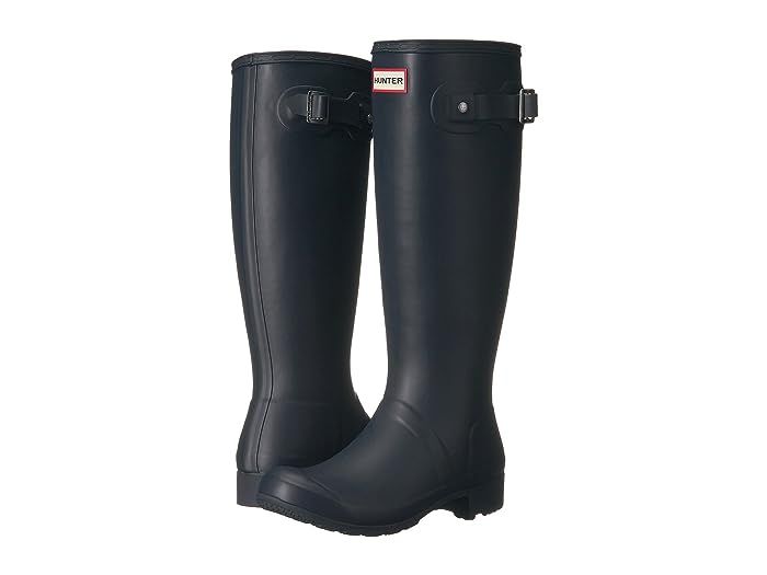 Hunter Original Tour Packable Boot (Navy Matte) Women's Rain Boots | Zappos