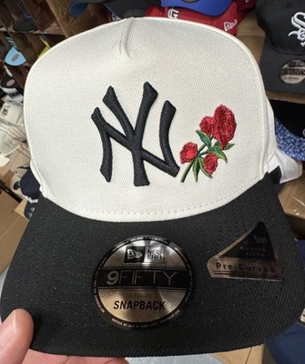 New Era New York Yankees 9Fifty AF SnapBack Hat White Black Red Rose Pink Under | eBay US