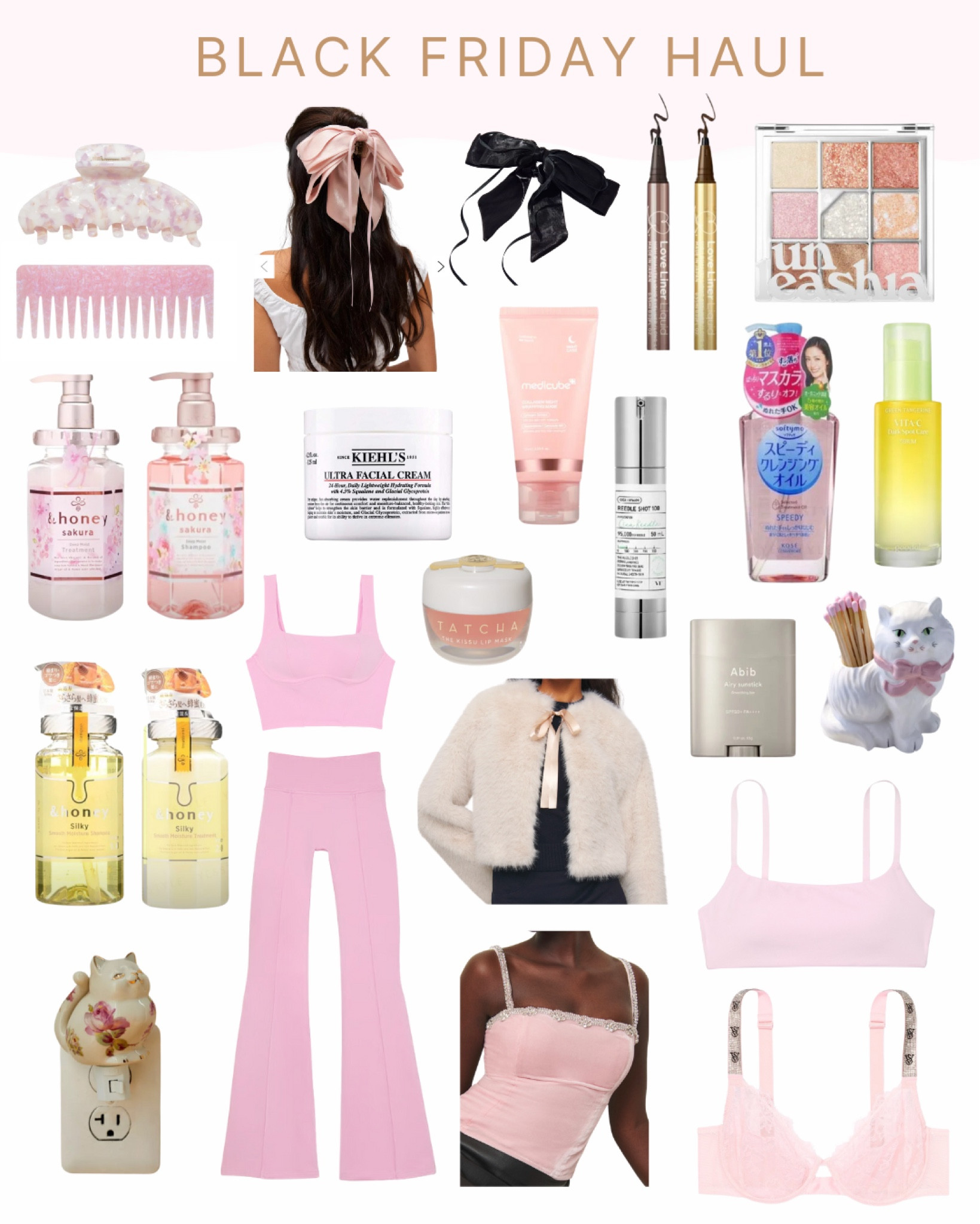 My Black Friday purchases—a lot of skincare and some cute clothes/accessories /trinkets 

#LTKSaleAlert #LTKCyberWeek #LTKGiftGuide