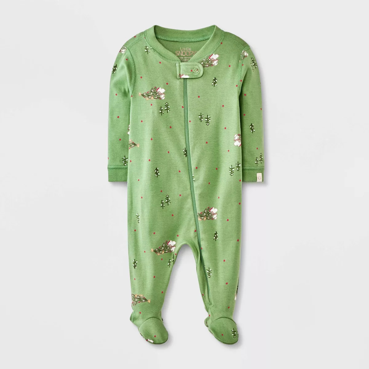 Baby Peanuts Little Snoopy Christmas Sleep N' Play - Olive Green Newborn | Target