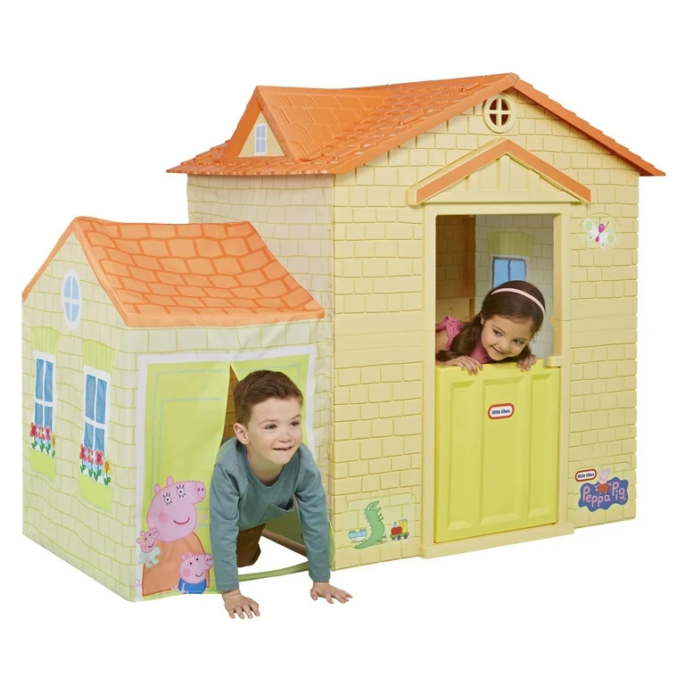 Little Tikes Peppa Pig Playhouse Indoor & Outdoor with Working Doors and Tunnel for Boys and Girl... | Walmart (US)