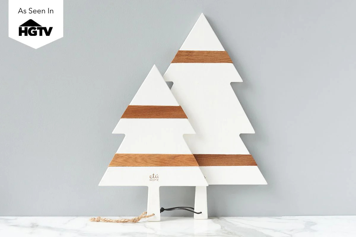 White Mod Tree Charcuterie Boards | etúHOME