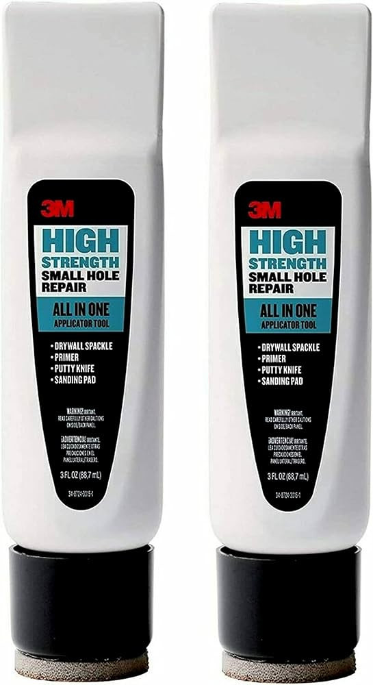 3M High Strength Small Hole Repair, All in One Applicator Tool, 2-Pack, grey | Amazon (US)