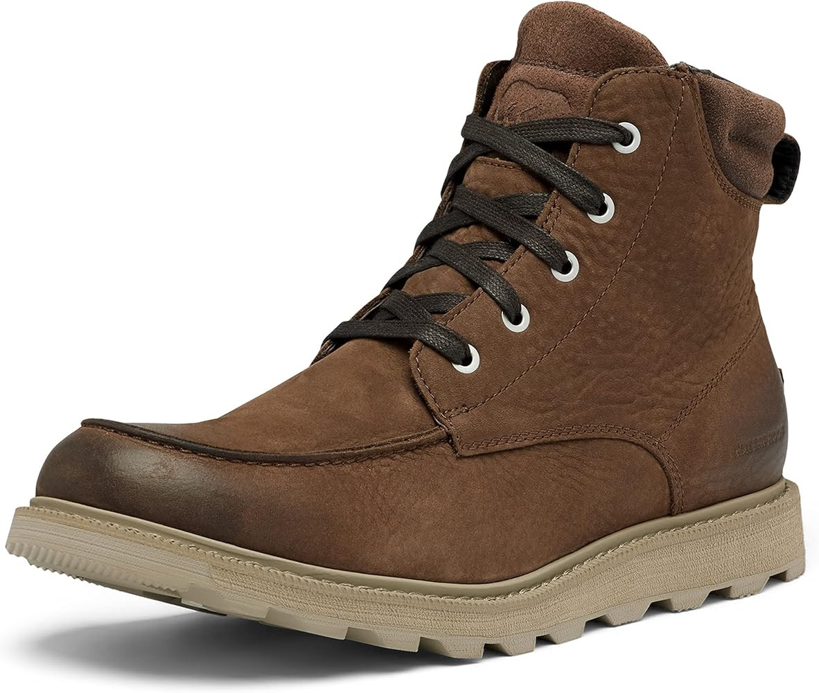 Amazon.com | SOREL Men's Madson II Moc Toe Waterproof Boots - Tobacco - Size 11.5 | Snow Boots | Amazon (US)
