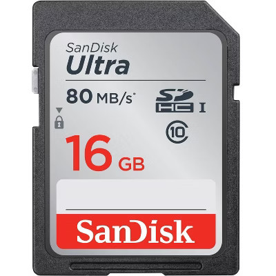 Sandisk Ultra SDHC 16GB UHS Class 10 Memory Card 80MB/s Read Speed | Target