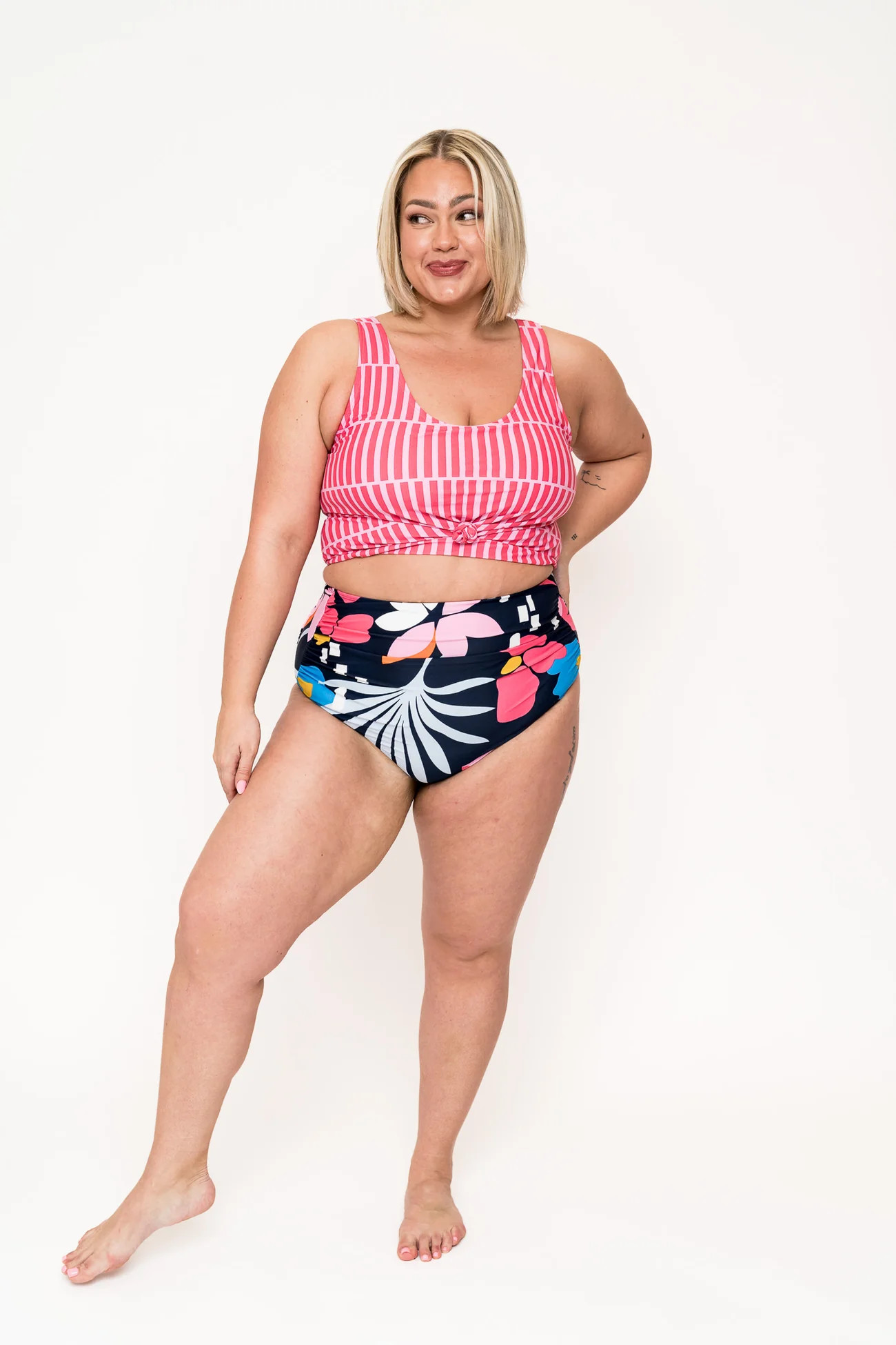 Traveler Top | Pink Stripe | Coral Reef Swim