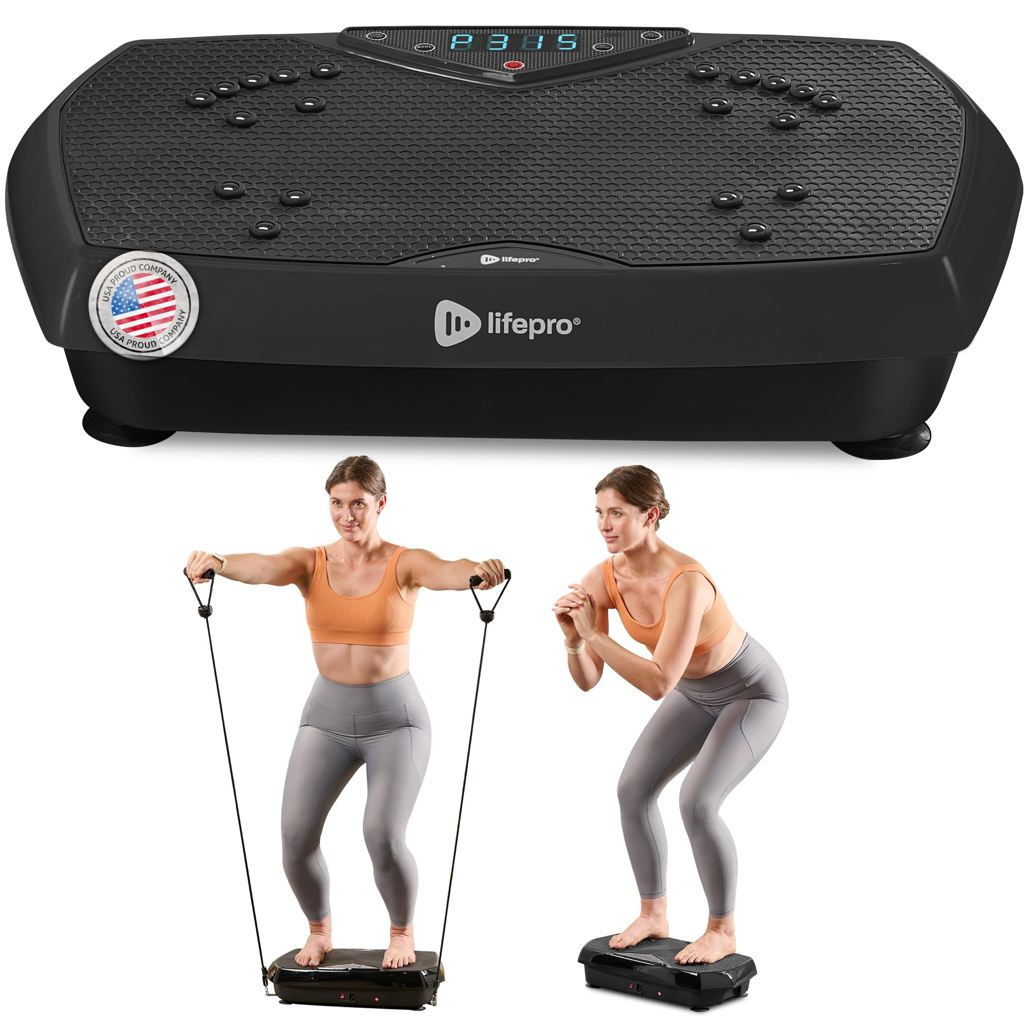 Lifepro Vibration Plate Exercise Machine with Magnetic Acupoints - Full Body Vibration Platform f... | Amazon (US)