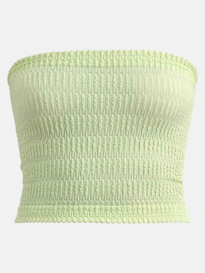 No Boundaries Seamless Textured Tube Top, Women's | Walmart (US)