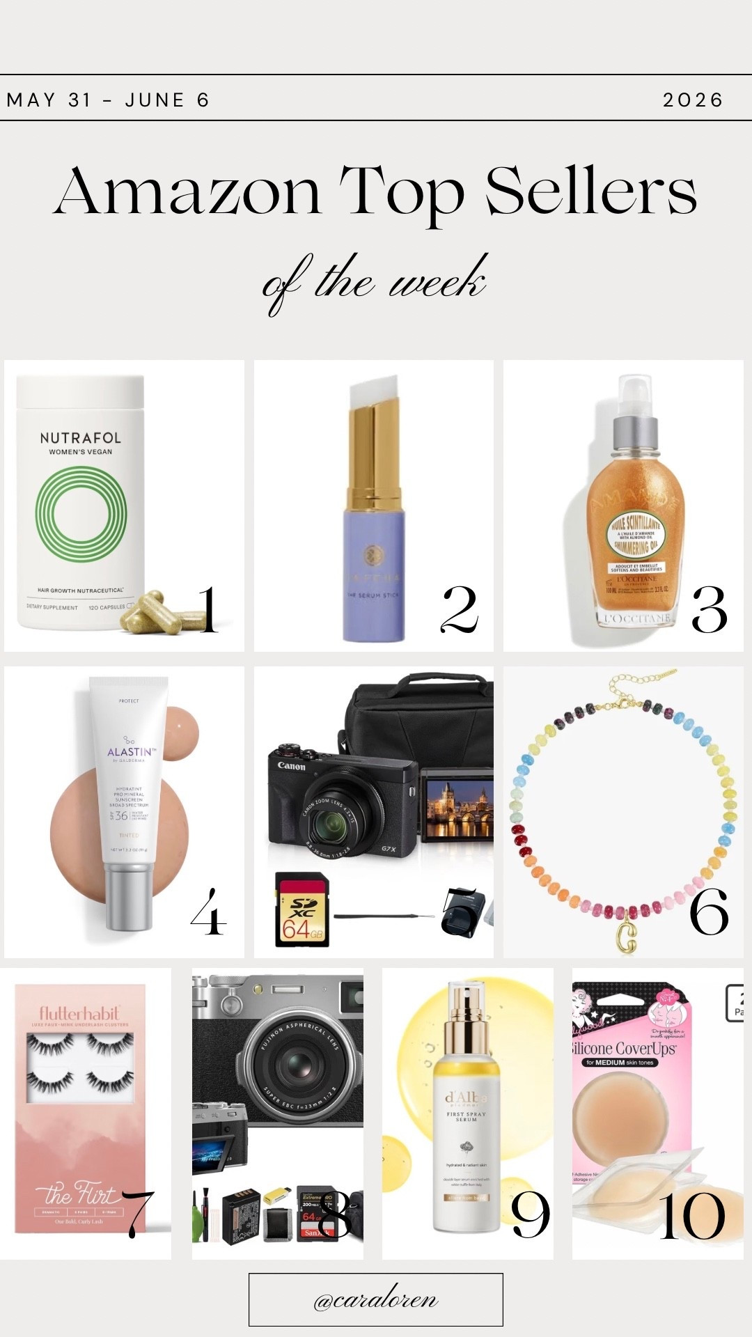Last week’s Amazon best sellers!

#LTKTravel #LTKBeauty