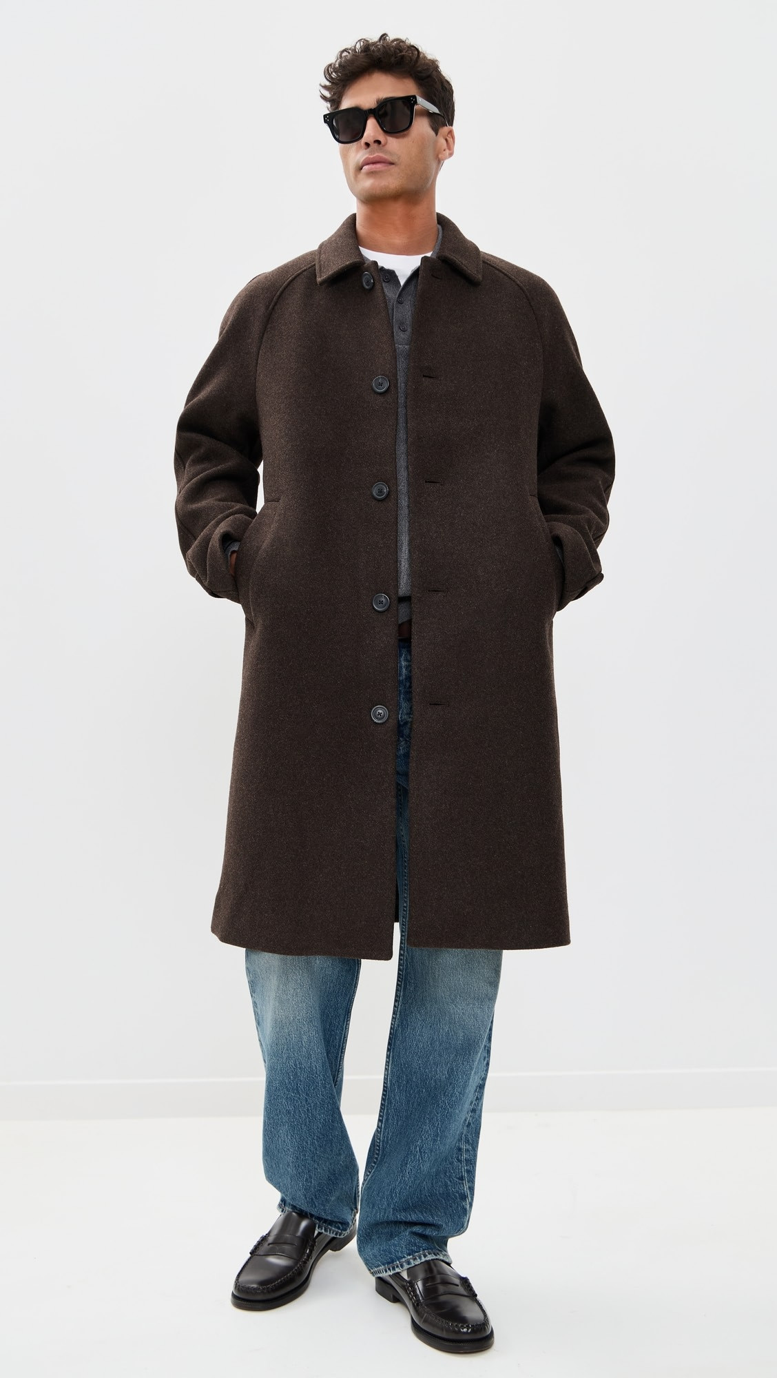 Michael Solid Wool Coat | Shopbop