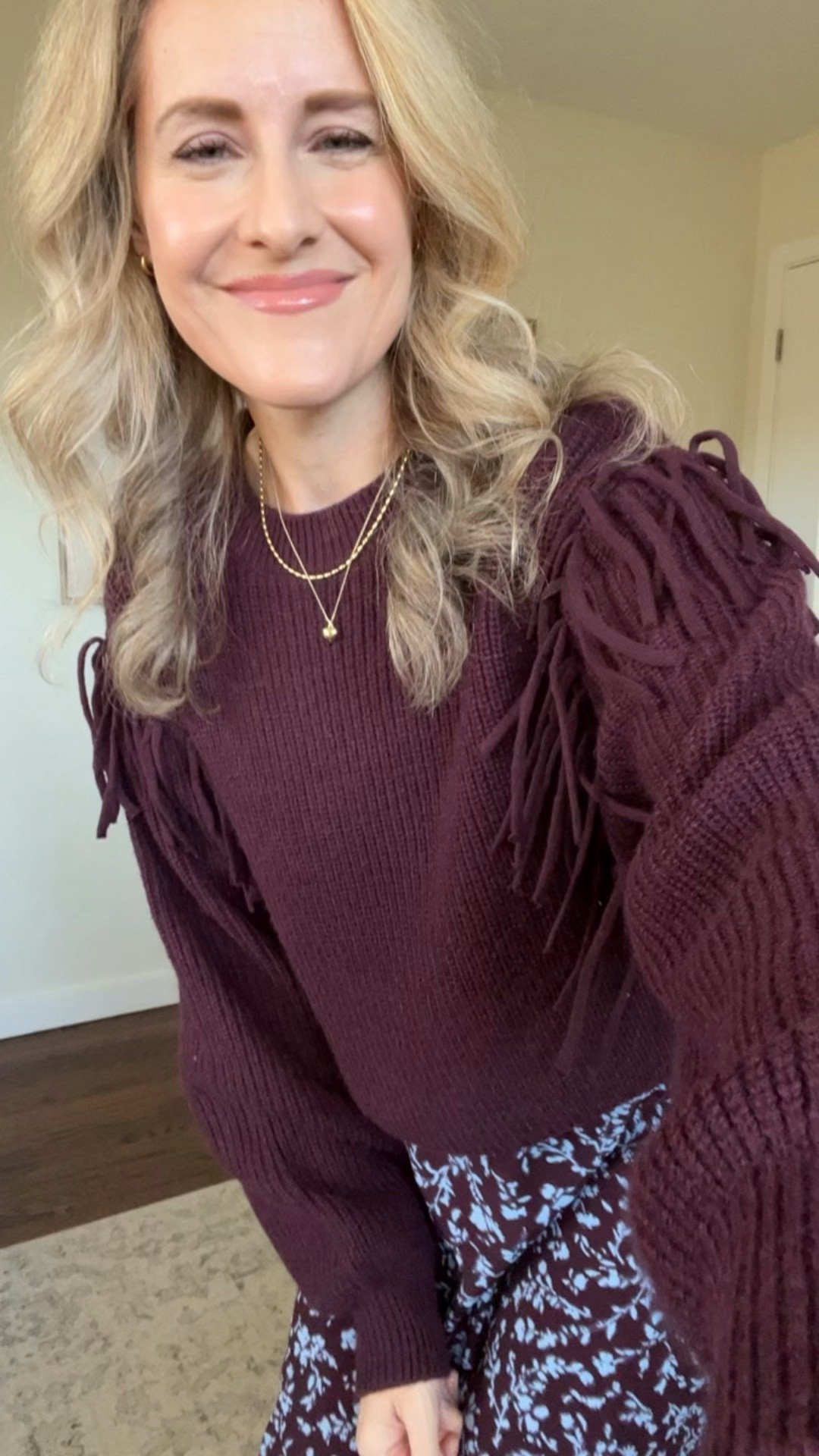 Winterize a dress by adding a sweater, works every time! Size medium sweater, size small dress here. #walmartfashion 

#LTKFindsUnder50 #LTKOver40 #LTKFindsUnder100