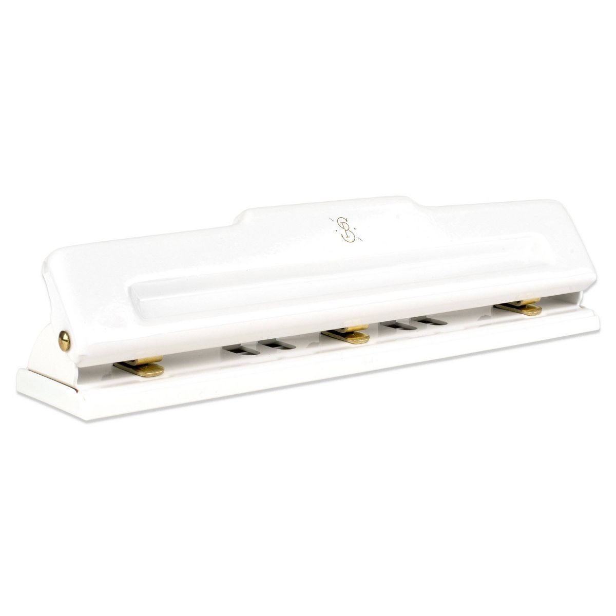 Desktop 3-Hole Punch White/Gold - Sugar Paper Essentials | Target