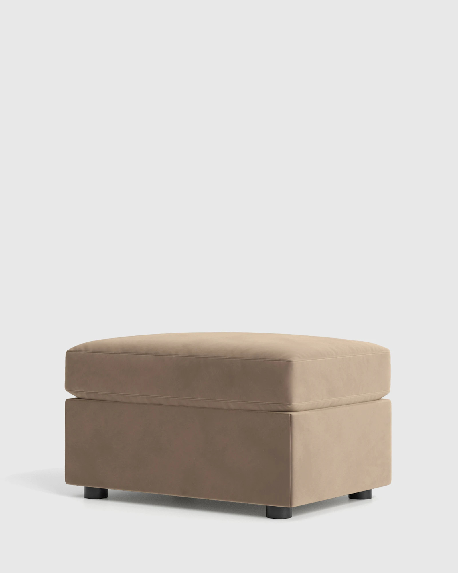 Brennan Ottoman in Performance Velvet | Quince