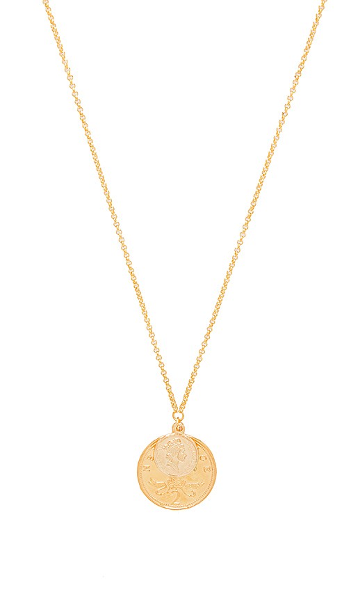 SHASHI Double Coin Necklace in Gold | Revolve Clothing (Global)