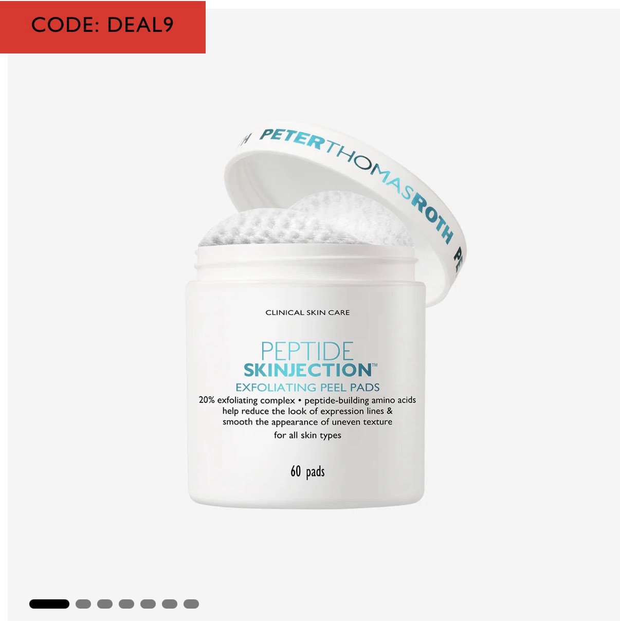 Today’s PTR holiday deal is a good one!! 

Buy 1 Get 1 FREE on complexion and exfoliating peel pads!!!

Today only and must use code DEAL9

Also free US shipping on $50+

#peterthomasroth 

#LTKSaleAlert #LTKFindsUnder50 #LTKGiftGuide

#LTKGiftGuide #LTKFindsUnder50 #LTKSaleAlert