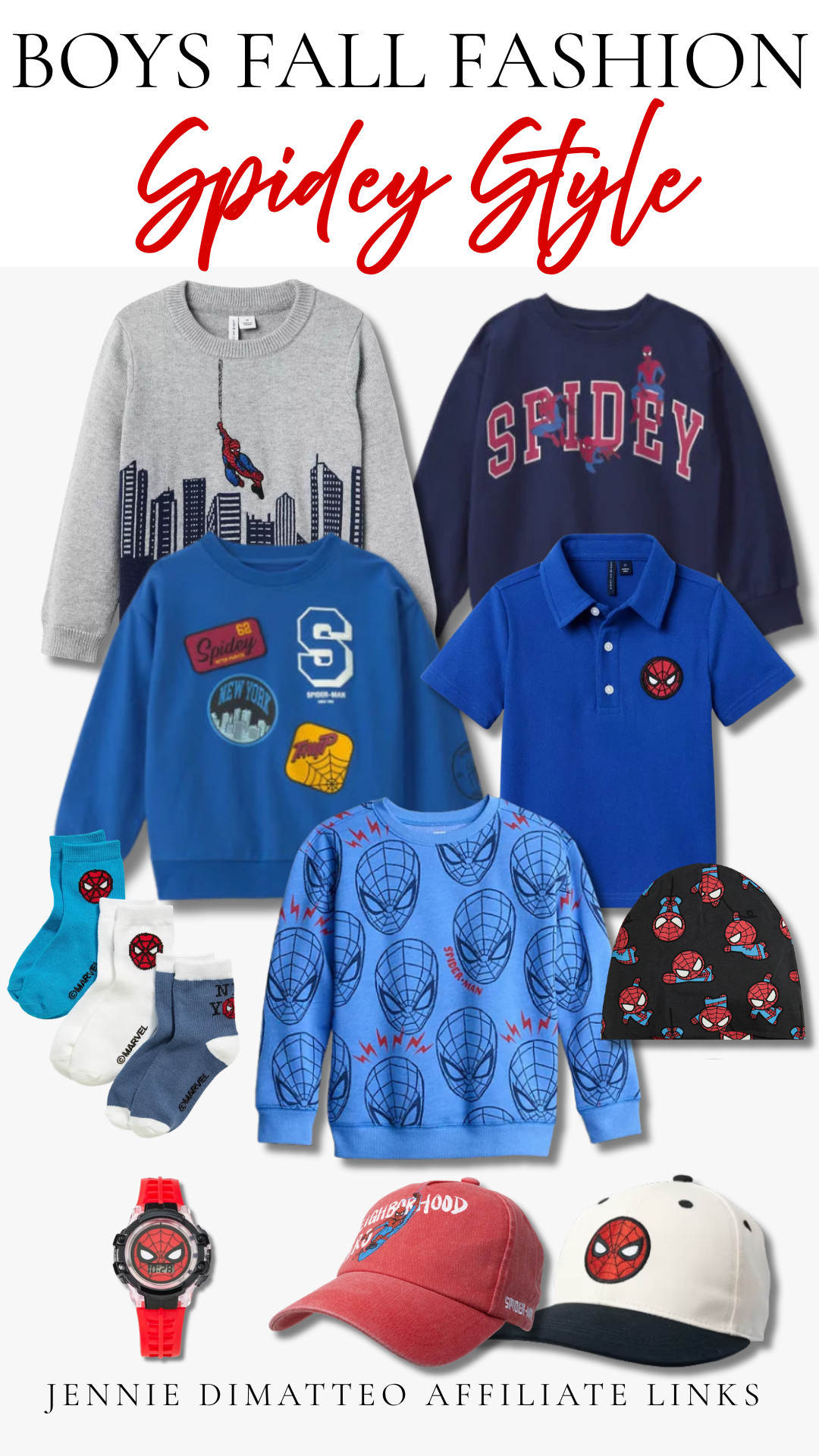 Spidey style for fall 🕷️❤️ found the cutest Spider-Man sweaters, sweatshirts + accessories for little Marvel fans! Linking all of these favorites 🕸️

#BoysFallFashion #SpiderManStyle #MarvelKids #BoysFashion #KidsFallFashion #FallKidsStyle #BoyMom #KidsStyle #LTKKids #LTKFamily #FallFashionFinds 

 #LTKootd #LTKBaby #LTKKids