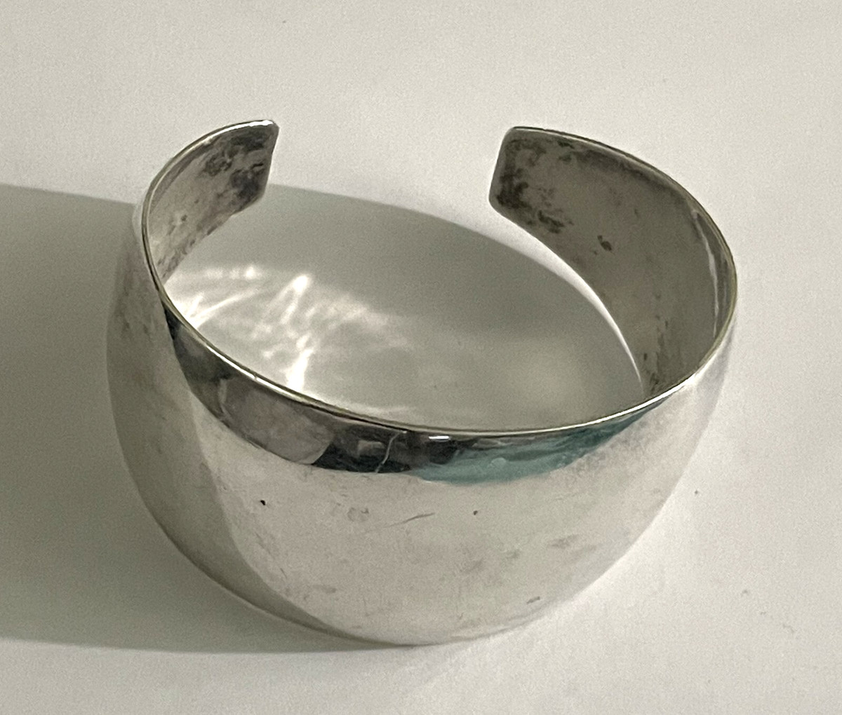 Vintage Sturdy Sterling Silver 7" Cuff Bracelet, 34.2g. | eBay US