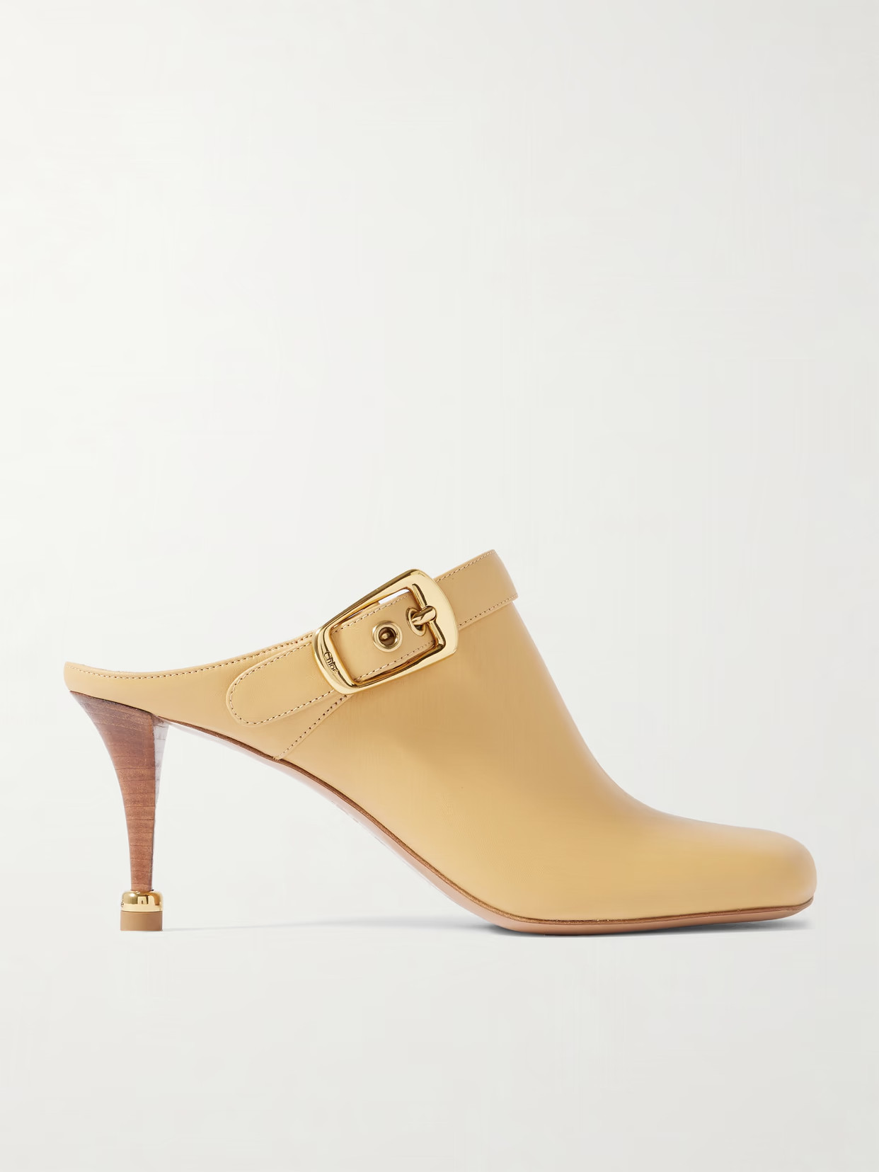 Chloé - Andrea Leather Mules - Brown | NET-A-PORTER (US)