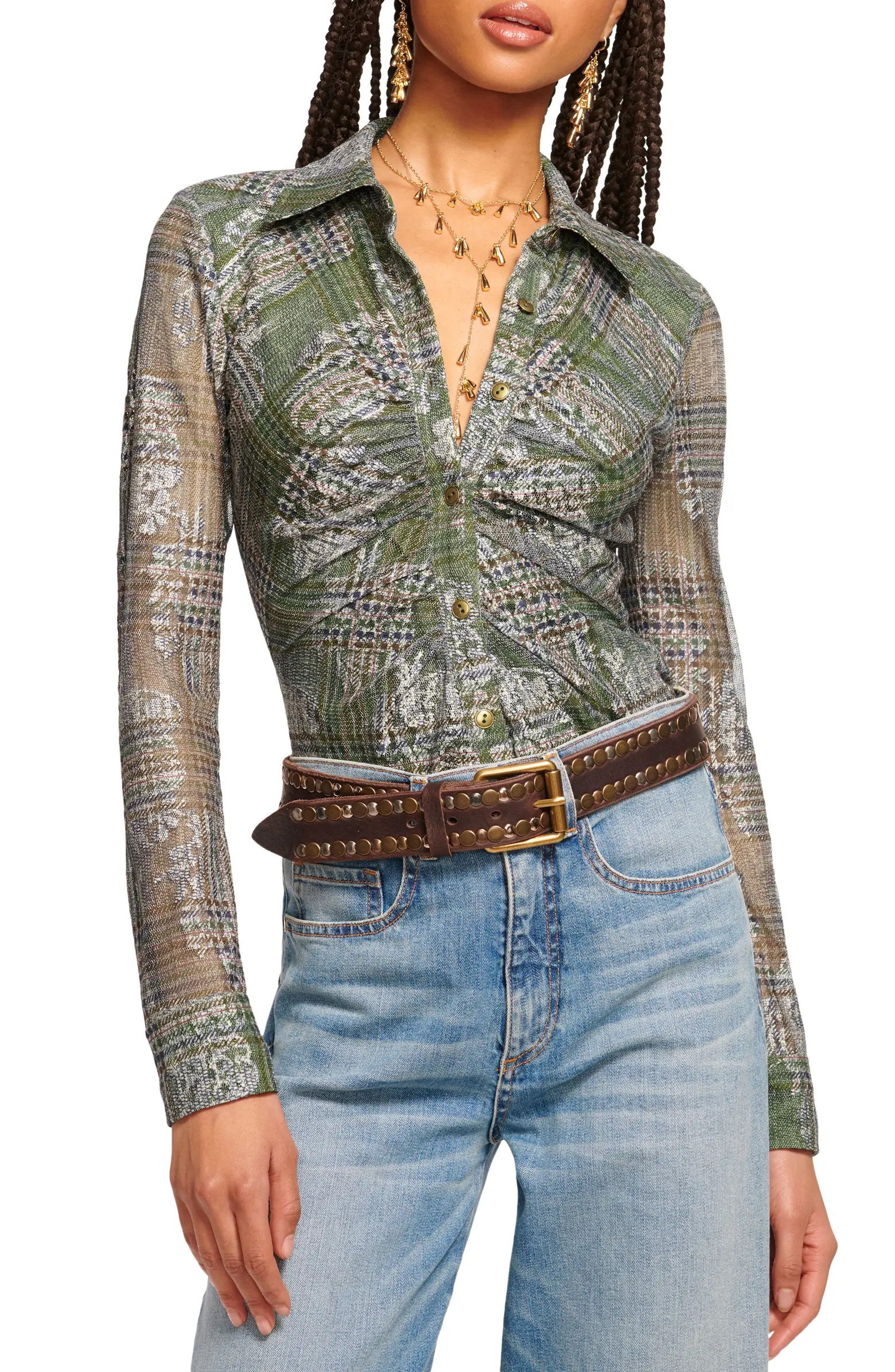 Hamilton Plaid Jacquard Button-Up Shirt | Nordstrom