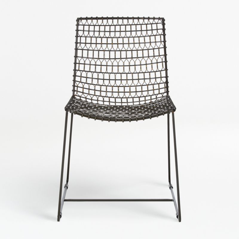 Tig Metal Dining Side Chair + Reviews | Crate & Barrel | Crate & Barrel