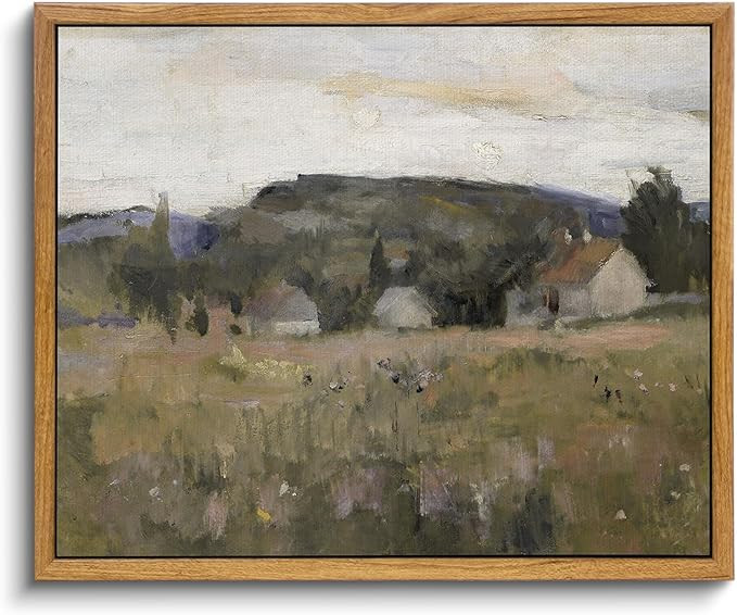 InSimSea Framed Vintage Landscape Wall Art Prints, Framed Canvas Art Wall Decor, Abstract Serene ... | Amazon (US)