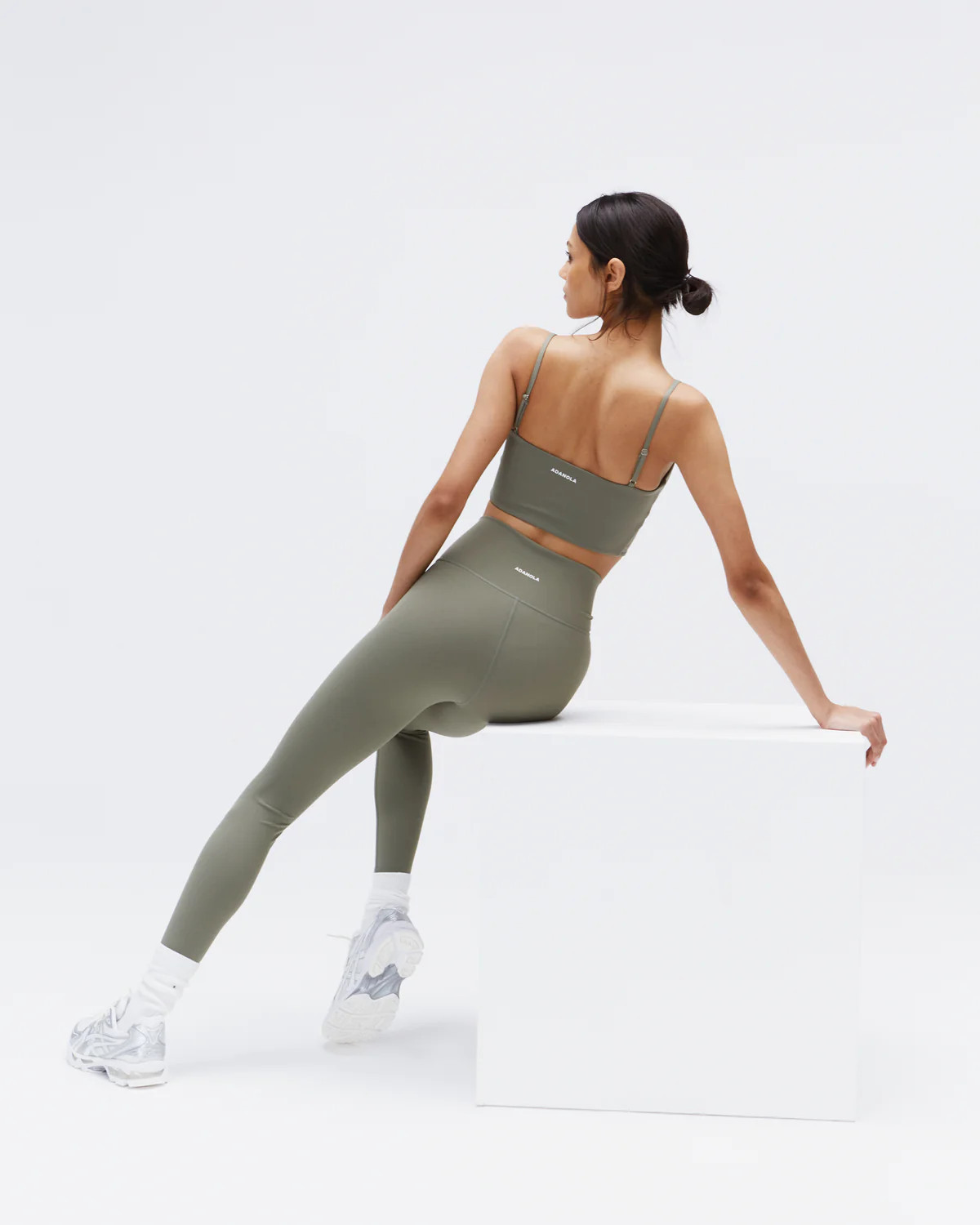 Ultimate Wrap Over Leggings - Olive Green | Adanola UK
