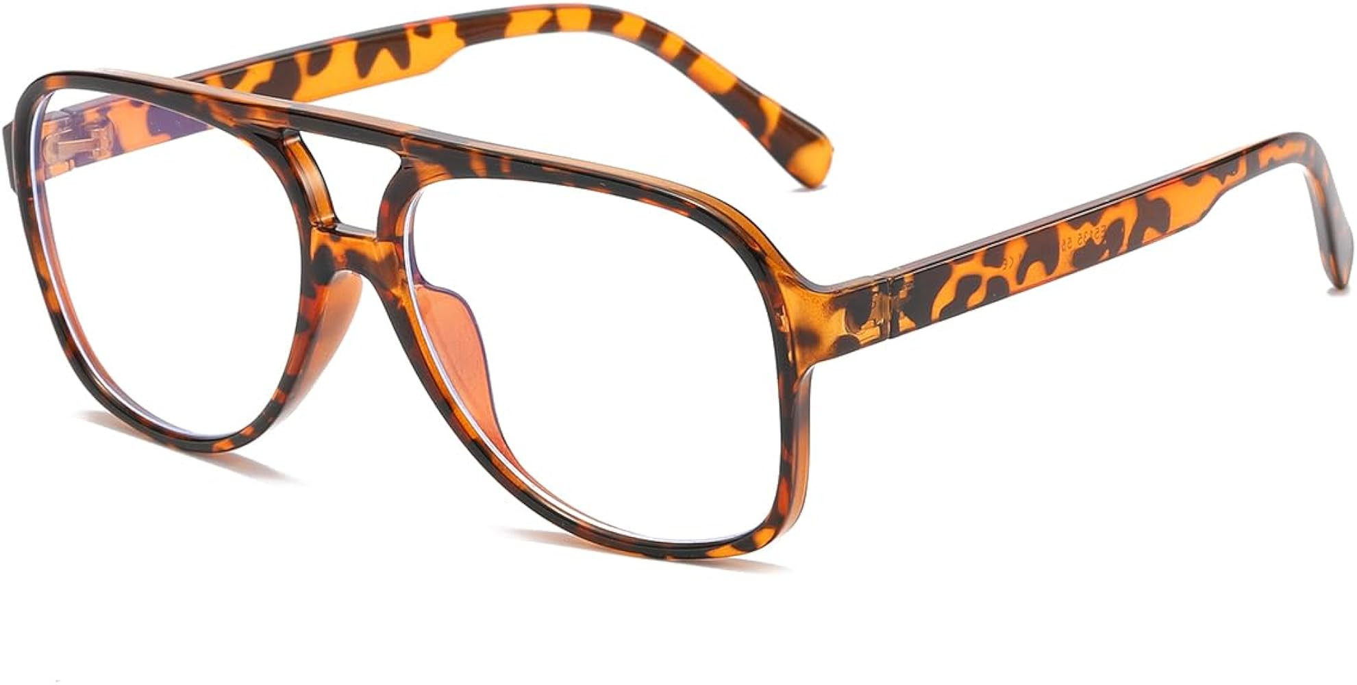 JOVAKIT Aviator Non-prescription Glasses for Women Men Pilot Frame Clear Lens Eyeglasses Fashion ... | Amazon (US)