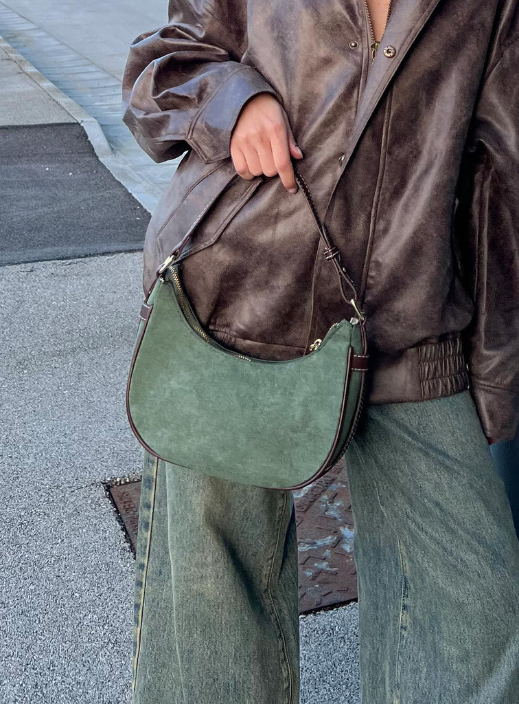 Jarelli Shoulder Bag Green | Princess Polly US