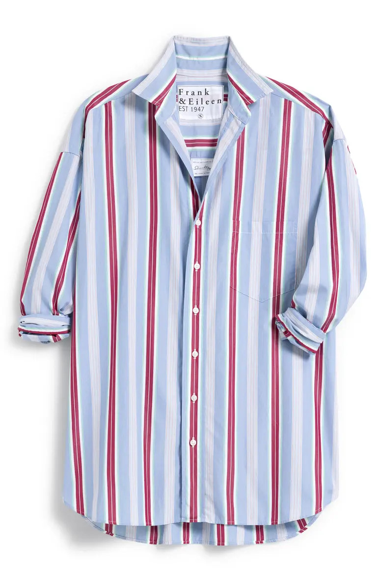 Frank & Eileen Shirley Stripe Oversize Button-Up Shirt | Nordstromrack | Nordstrom Rack