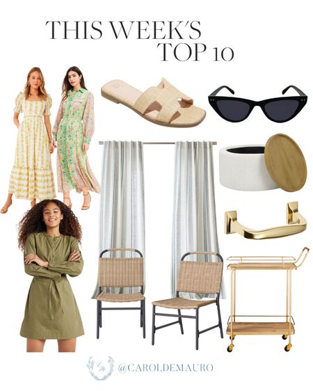 Here are your top 10 favorites for this week on fashion and home: floral maxi dress, cute sandals, stylish sunglasses, coffee table and more!
#homedecor #furniturefinds #outfitidea #springfashion 

#LTKstyletip #LTKSeasonal #LTKhome