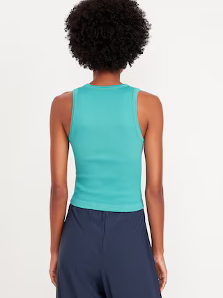 Fitted Seamless Ribbed Tank Top | Old Navy (US)