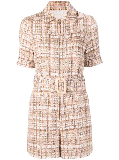 tweed playsuit | Farfetch (US)