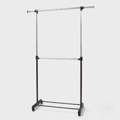 Adjustable Double Rod Garment Rack - Brightroom™ | Target